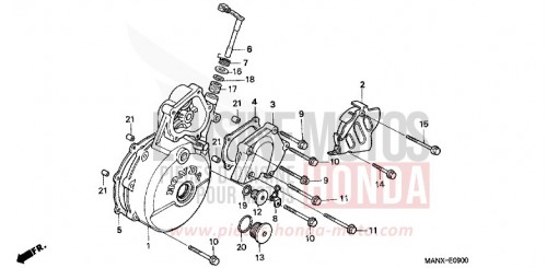 PANNEAU CARTER-MOTEUR G. NX650X de 1999